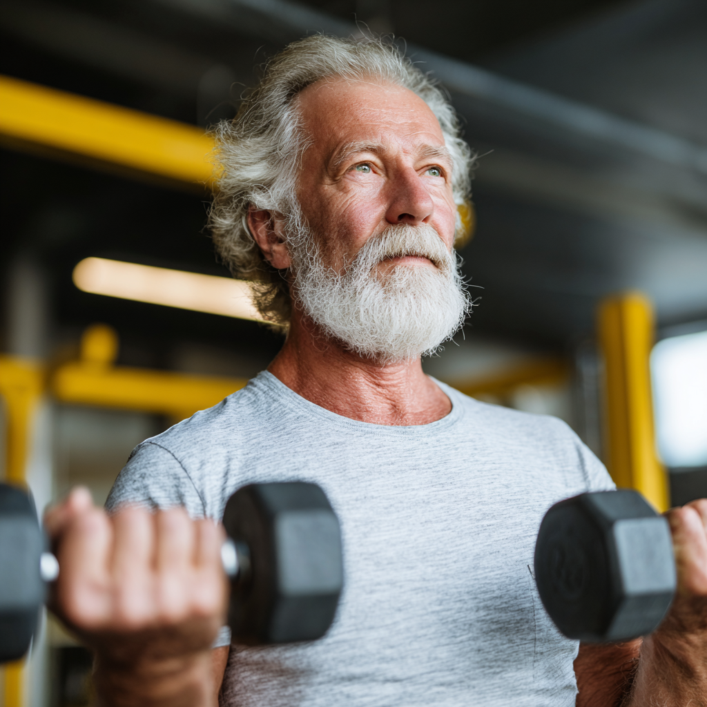 Ukrainian adults demonstrating flexible strength training techniques, showing improvement in muscle coordination and overall fitness